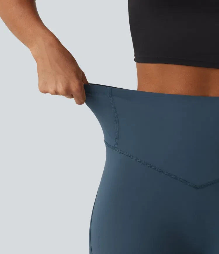 Halara UltraSculpt med hög midja och magkontroll träningsleggings med fickor