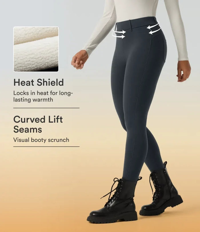 Lyckera UltraSculpt extra Heat högmidjad skinny vardagsleggings med fickor