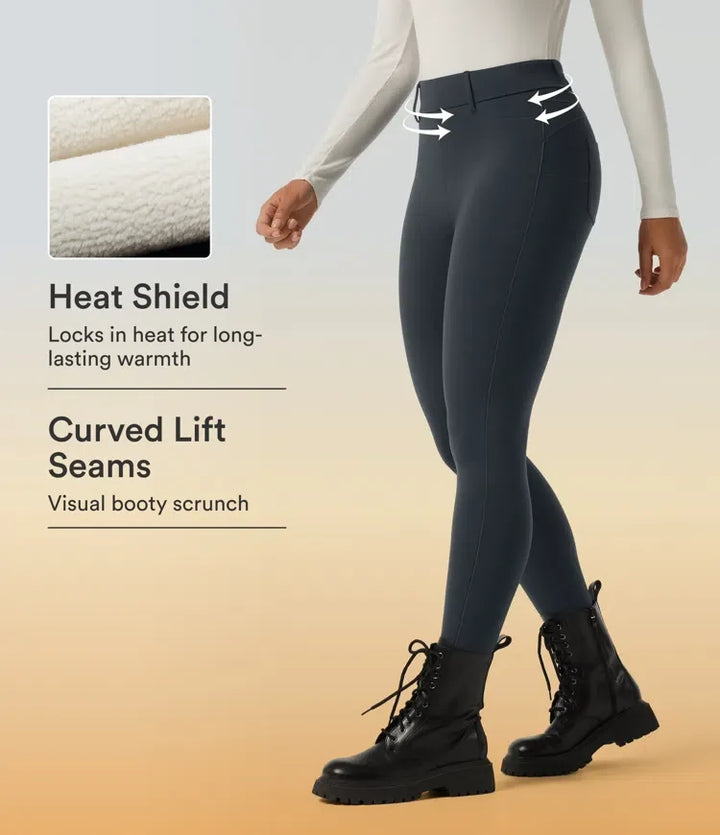 Lyckera UltraSculpt extra Heat högmidjad skinny vardagsleggings med fickor