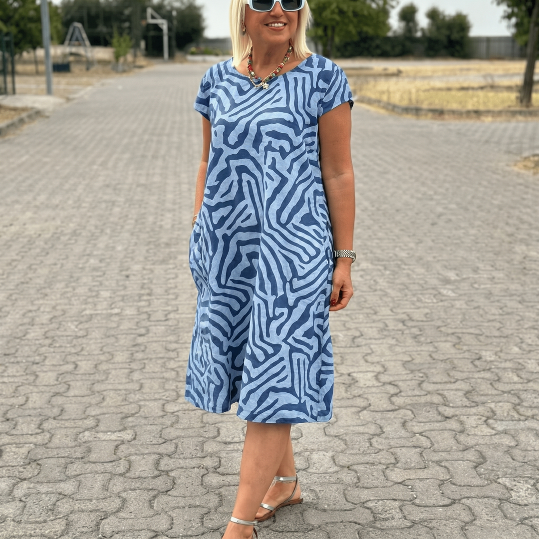 ELINORA BREEZY RUNDHALSAD SOMMERKLÄNNING