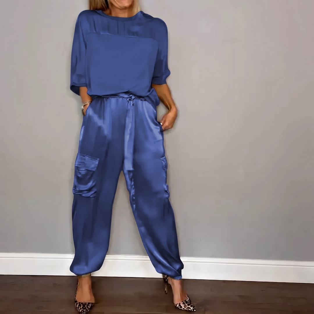 PHILIPPA MJUKT DRAPERAT TVÅDELAT SET