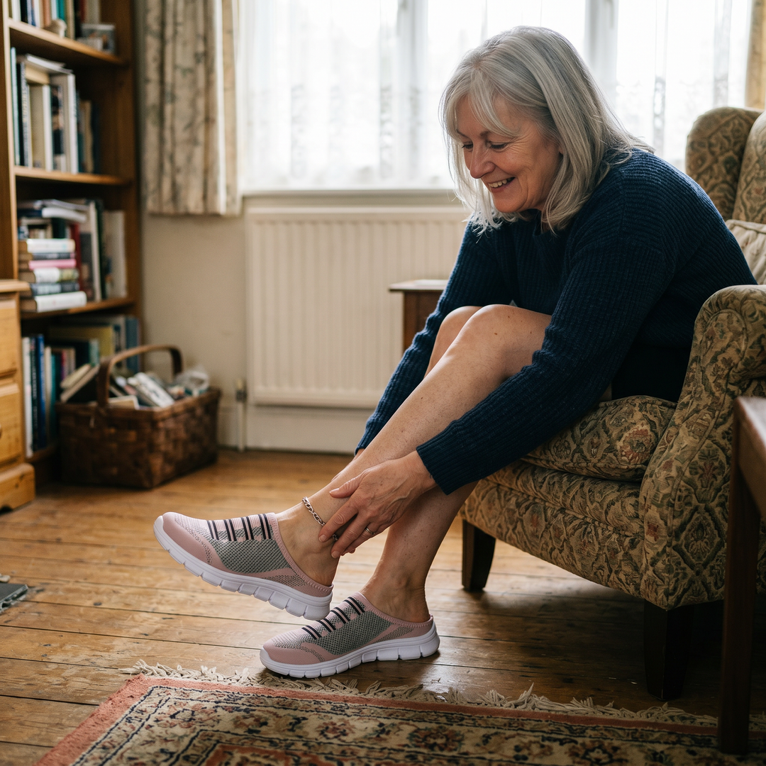 KESWICK ANDNINGSBARA MESH SLIP-ON TRAINERS