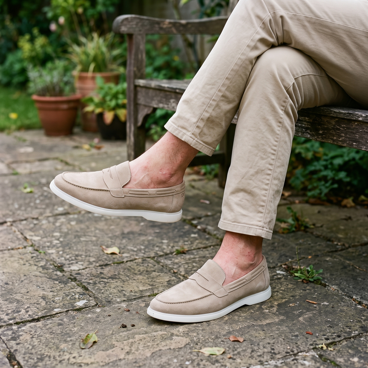 CHELTENHAM BEIGE MOCKALOAFERS