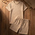 HALDMERE STICKAD LOUNGE-SET MED TEXTUR