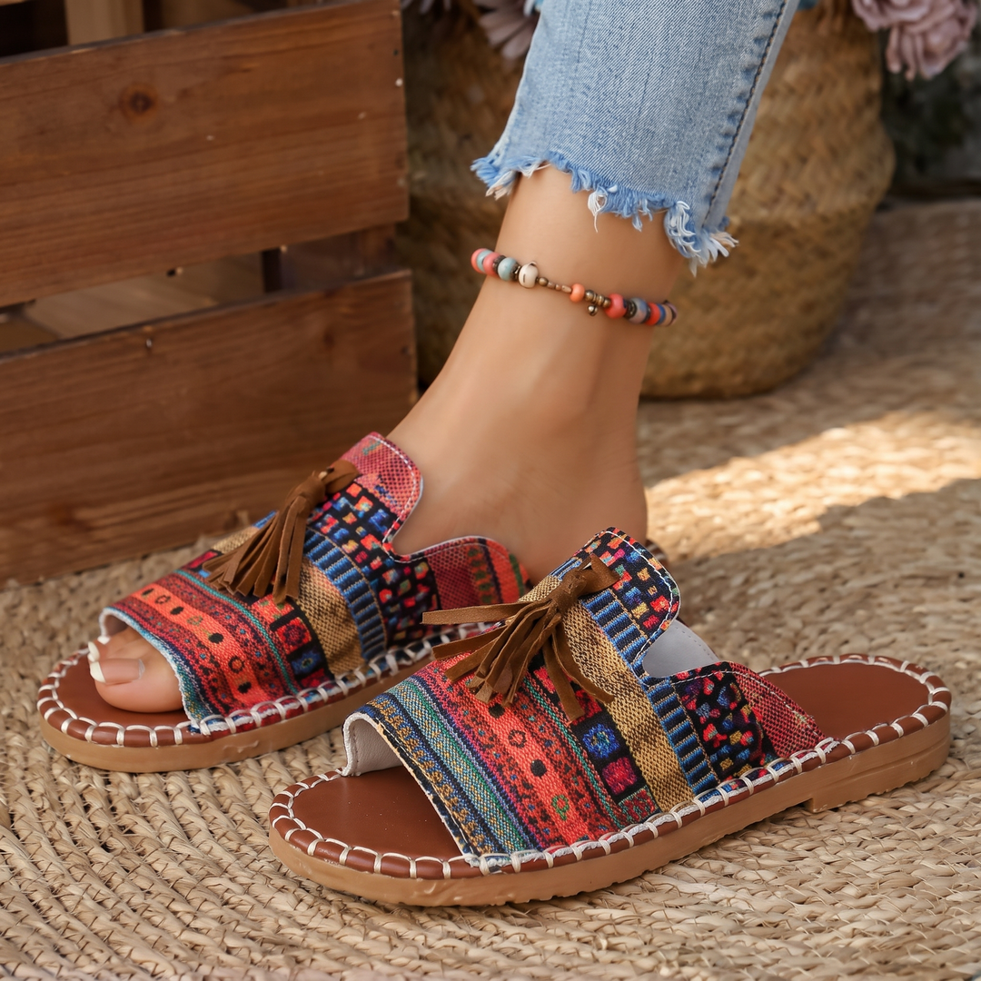TAMARLEY BOHO TASSEL-SLIDER