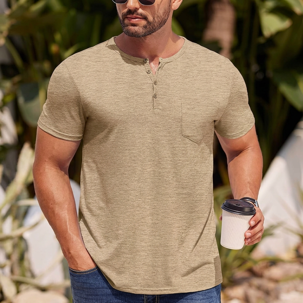 HATHERSBY FICKAD HENLEY-T-SHIRT