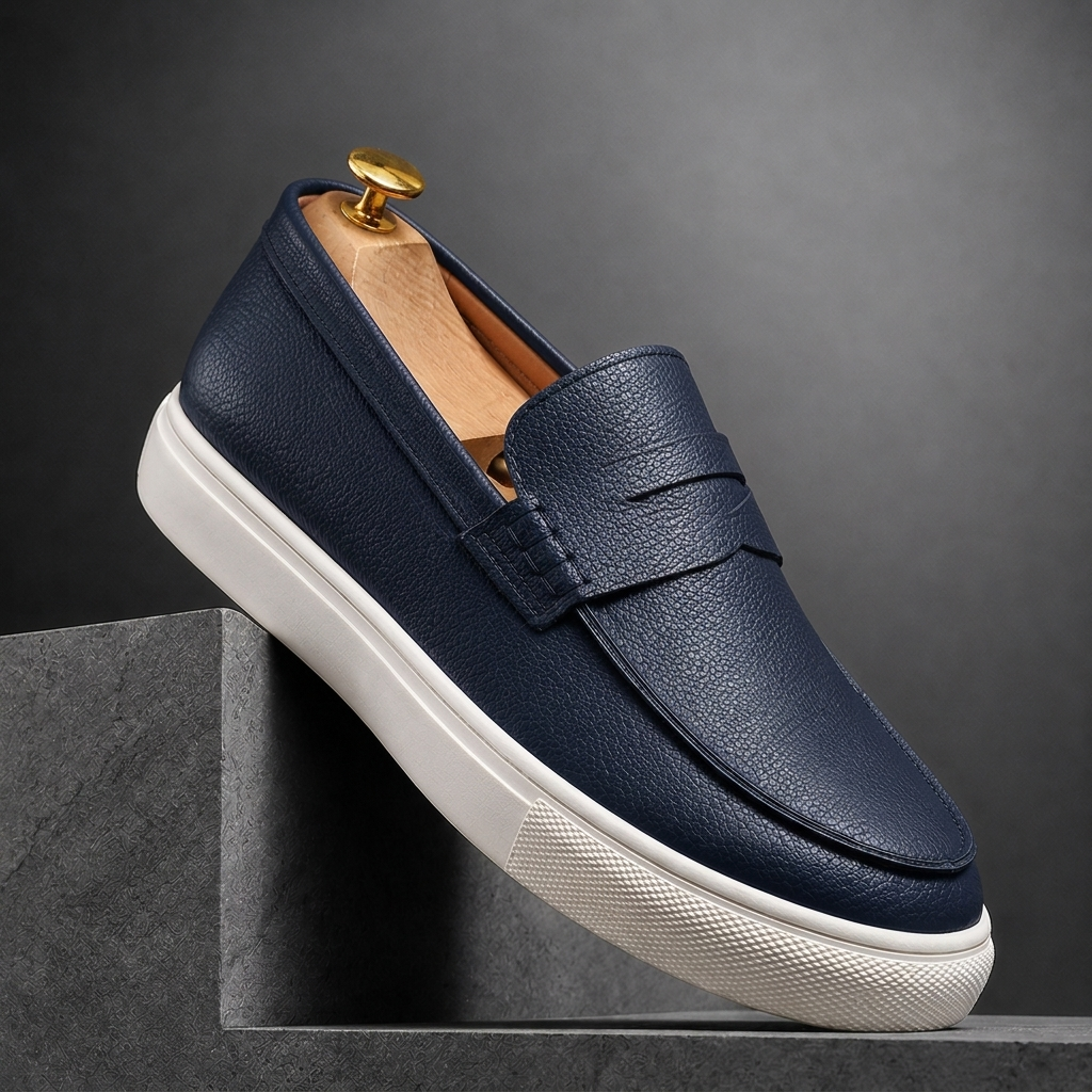 MORTLAKE LOAFERS I TEXTURERAT LÄDER