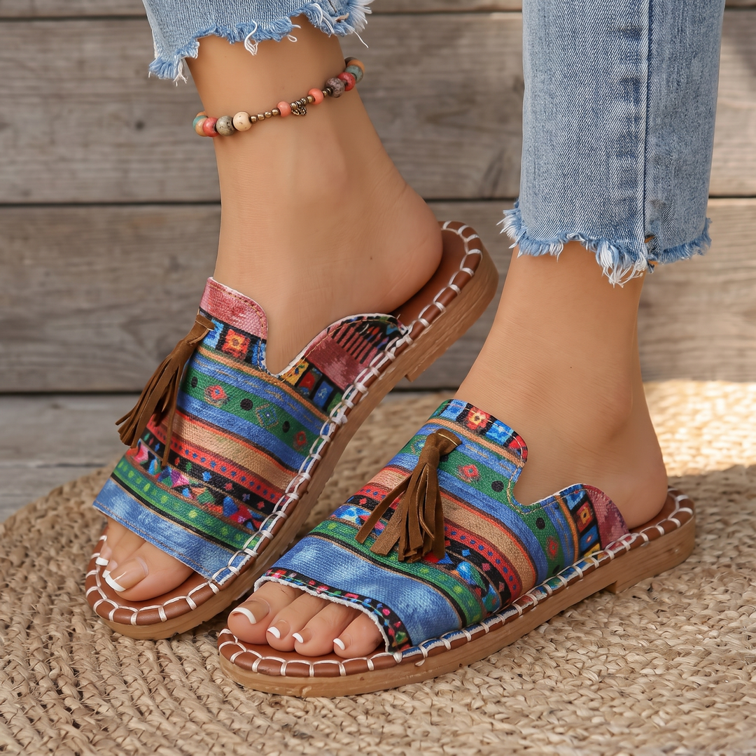 TAMARLEY BOHO TASSEL-SLIDER