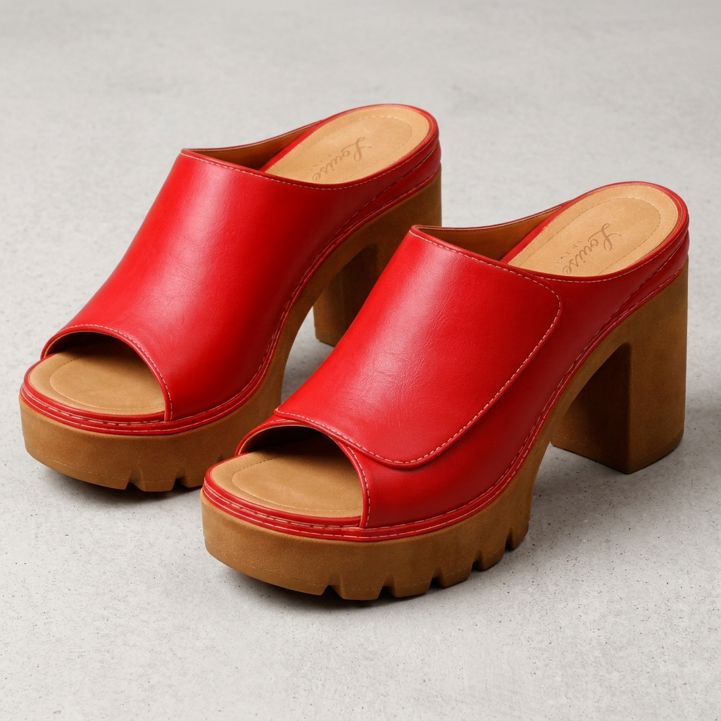 BELGRAVIA LÄDERMULOR MED BLOCKHEEL