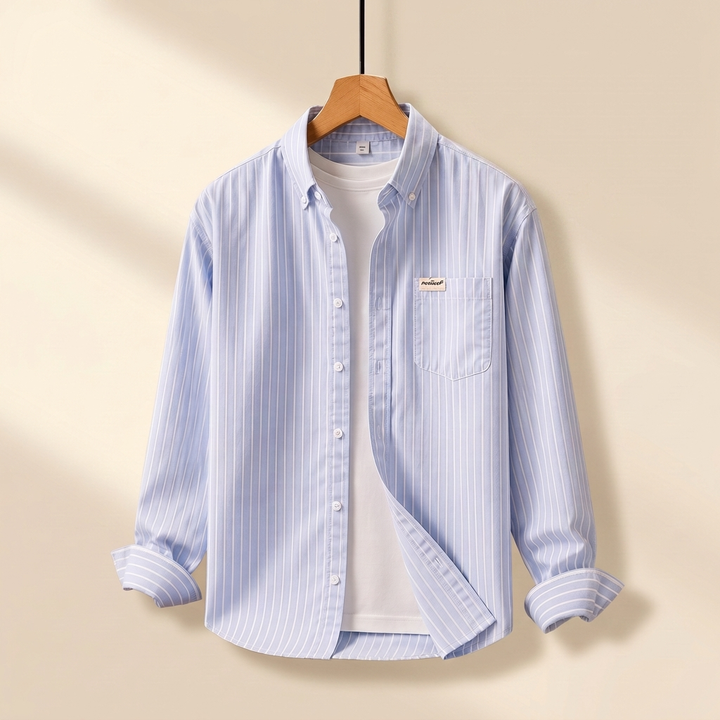 WHITLOCK RANDIG BOMULLSKJORTA
