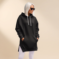 AVELMERE MJUK FLEECE HOODIEKLÄNNING
