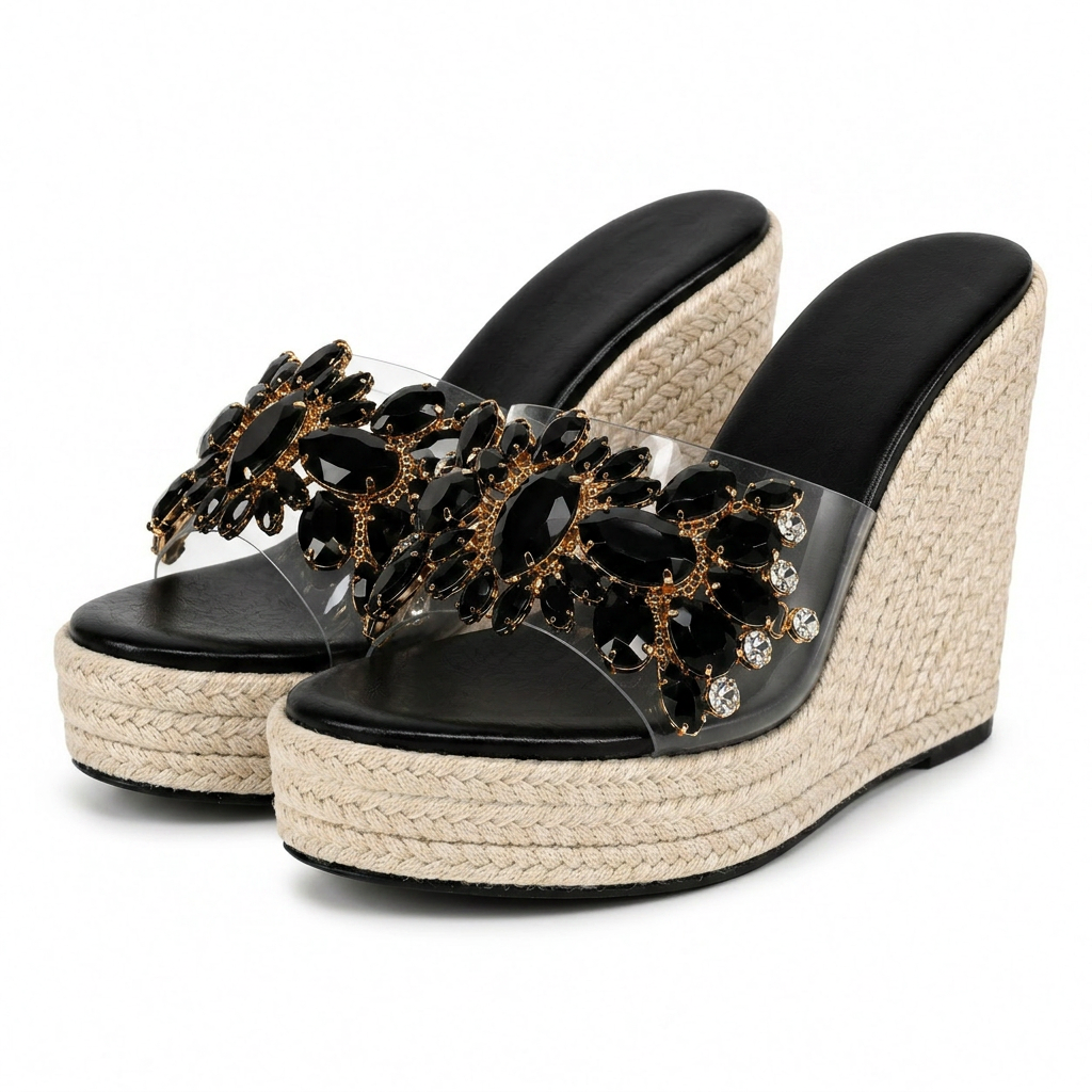 EVIE JUVELBESATT ESPADRILL KILAKLÄDER