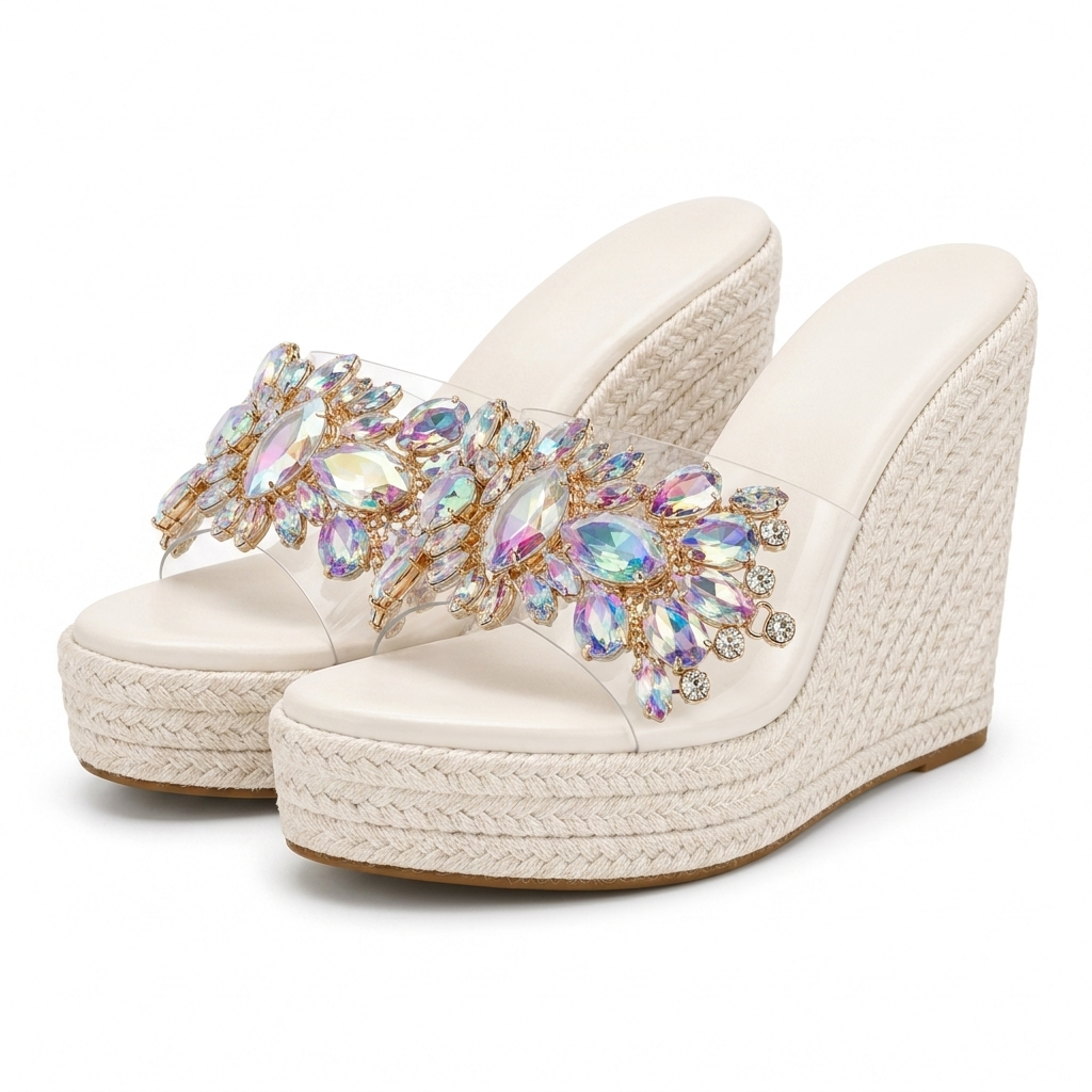 EVIE JUVELBESATT ESPADRILL KILAKLÄDER