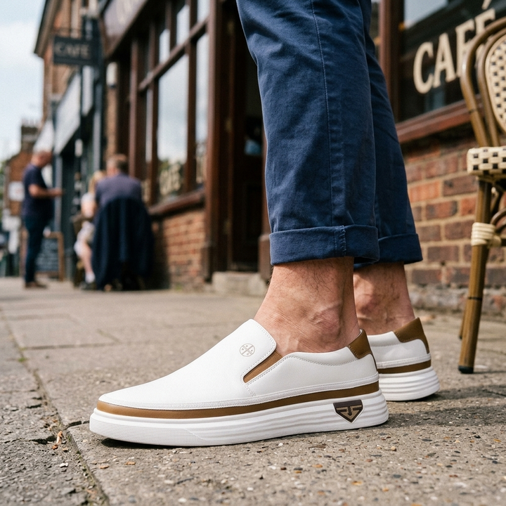 HARVELTON SLIP-ONS MED KONTRASTKANT