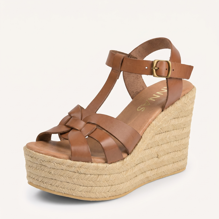 SOLENNE TAN ESPADRILLE SANDALER