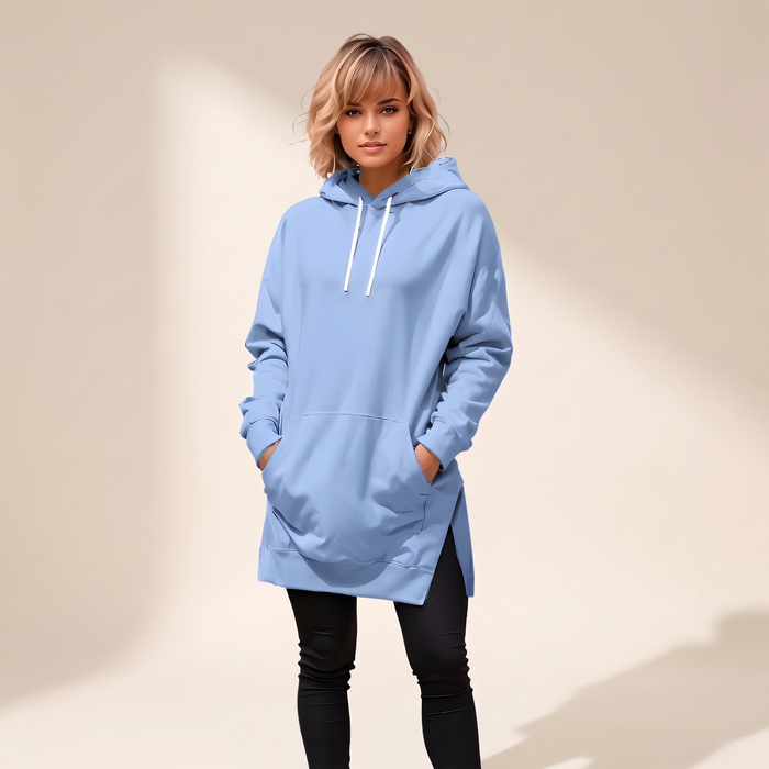 AVELMERE MJUK FLEECE HOODIEKLÄNNING