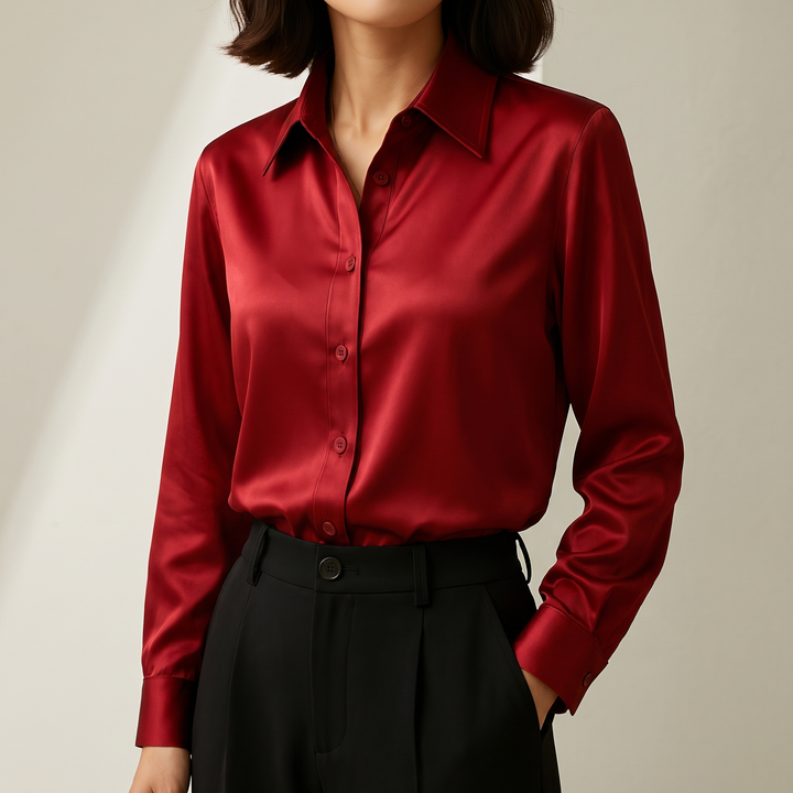 ELEGANT KNAPPBLUS GENEVIEVE