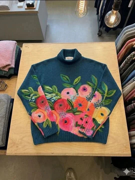 DAPHNE BLOMMIG TRÖJA MED POLO