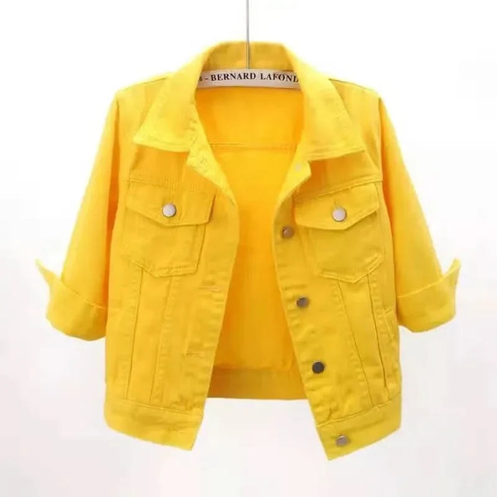 ELODIE COLOURBLOCK-JEANSJACKA