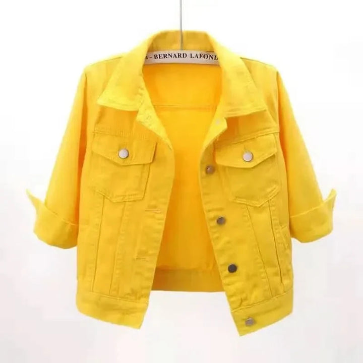 ELODIE COLOURBLOCK-JEANSJACKA
