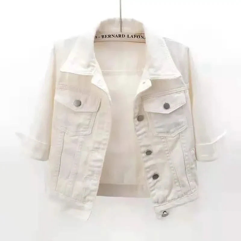 ELODIE COLOURBLOCK-JEANSJACKA