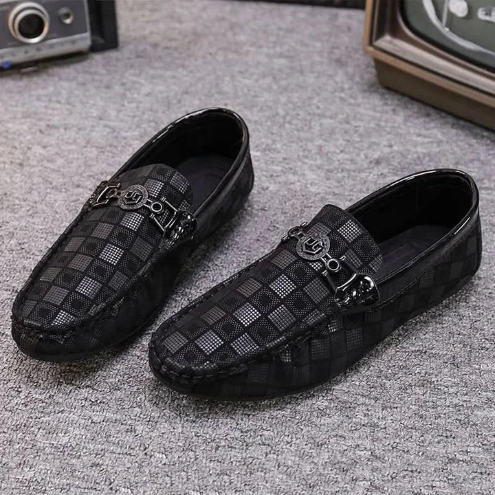 BENSON RUTIGA LÄDERLOAFERS