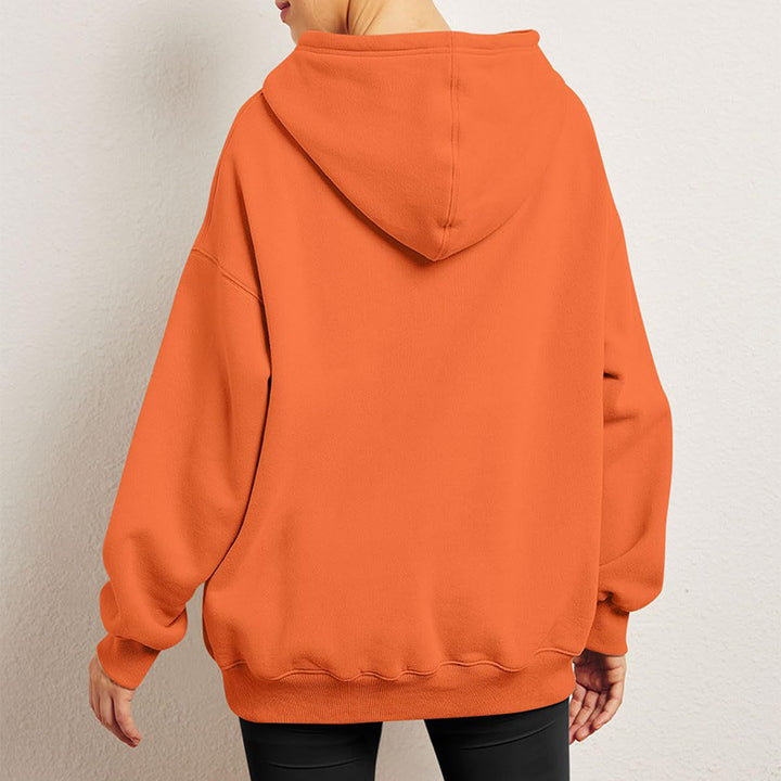 Oversize hoodie med fleecefoder