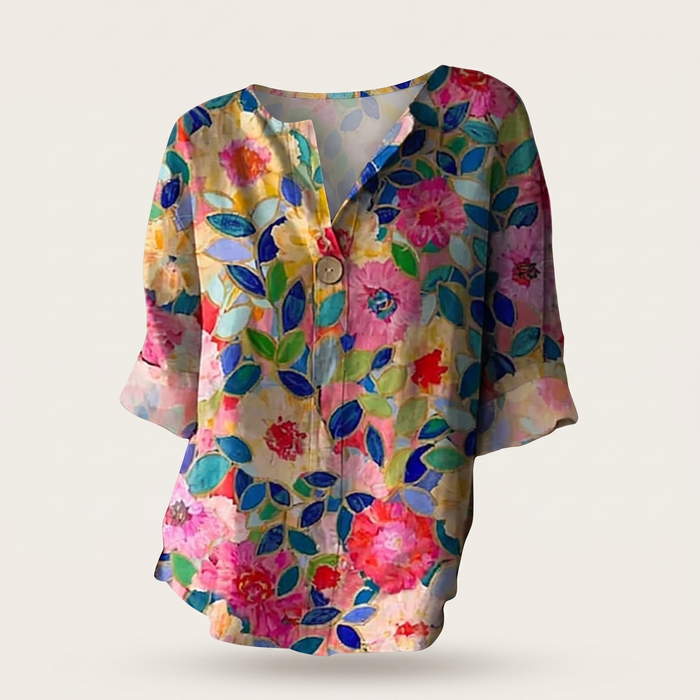 AMELIA LJUSBLOMMADE BLUSAR