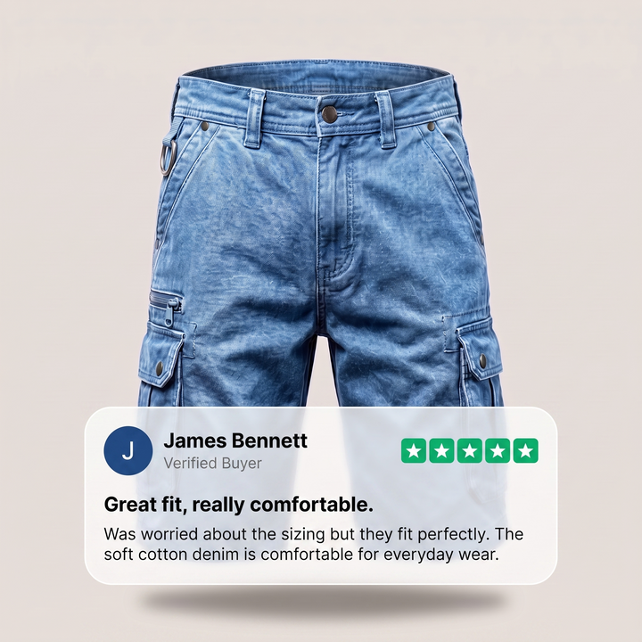 BRAMSHAW JEANSSHORTS MED FICKA