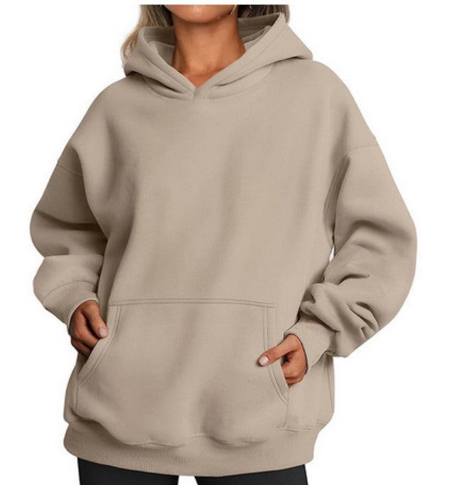 Wilma | Oversize hoodie med fleecefoder och känguruficka