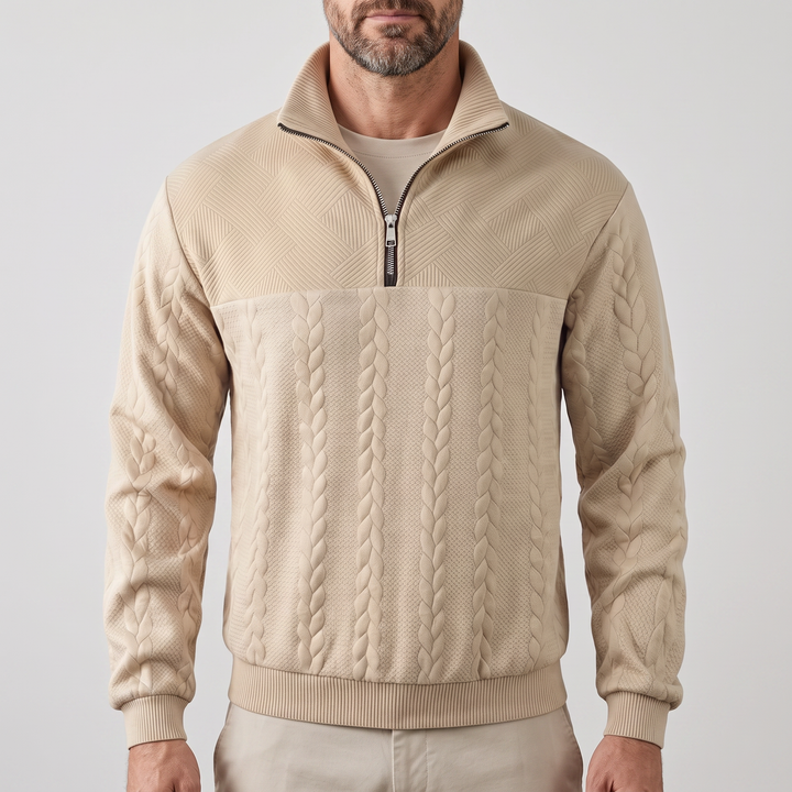 CAMDEN PREMIUM TRÖJA MED KVARTSLÄPPSDRAGKEDJA