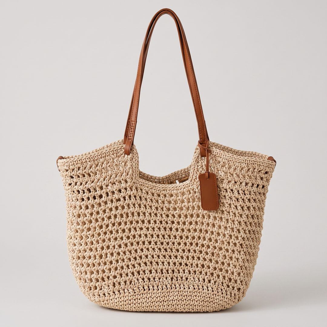 CLARA HANDVÄVD TOTE-VÄSKA