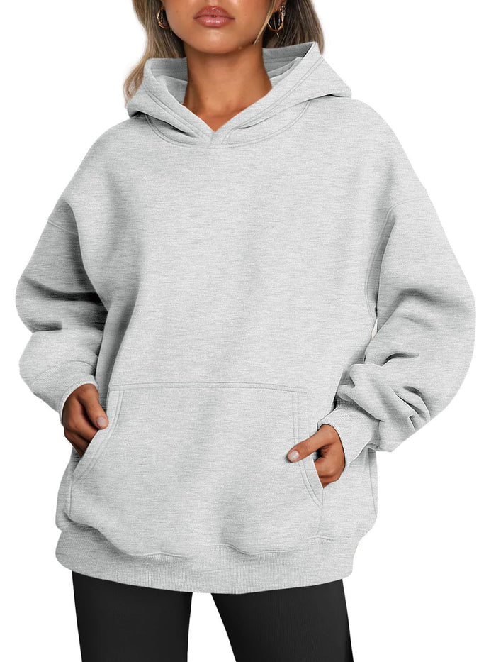 Wilma | Oversize hoodie med fleecefoder och känguruficka