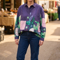 LORENA ROLIGT MÖNSTERAD OVERSIZED SKJORTA