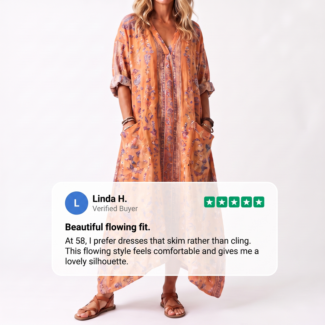 LAVINIA BOTANISK MAXIKLÄNNING