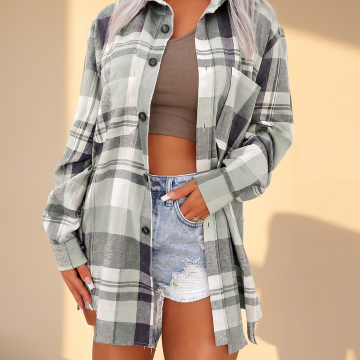 AVELINE ELEGANT LÅNGÄRMAD BLUS