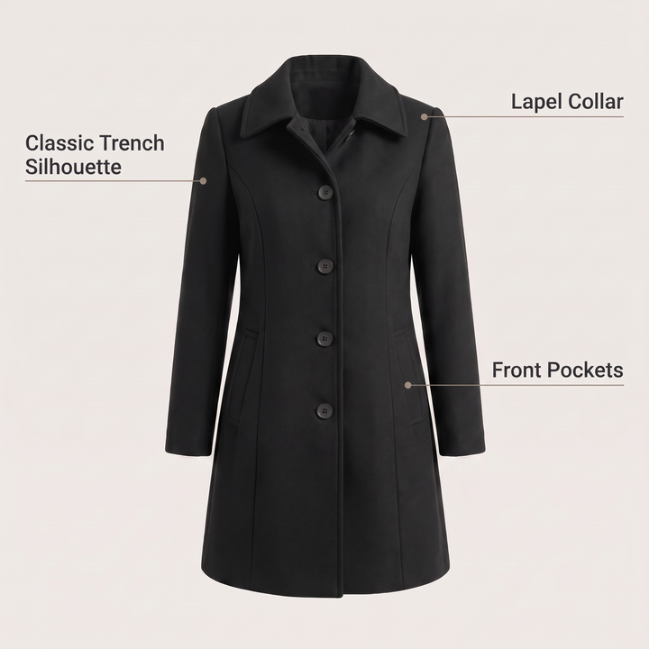 AVELINE KLASSISK TRENCHCOAT