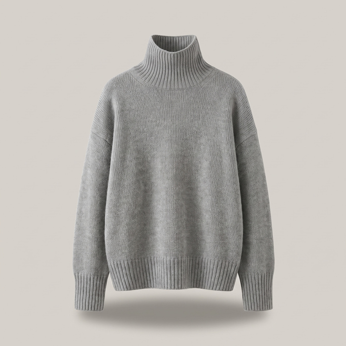 ISABELLA CASHMERE HÖG HALSAD Tröja