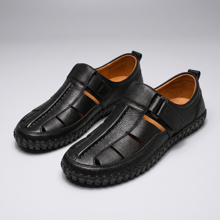 KIRKHAM CAGE-WEAVE LÄDERSANDALER