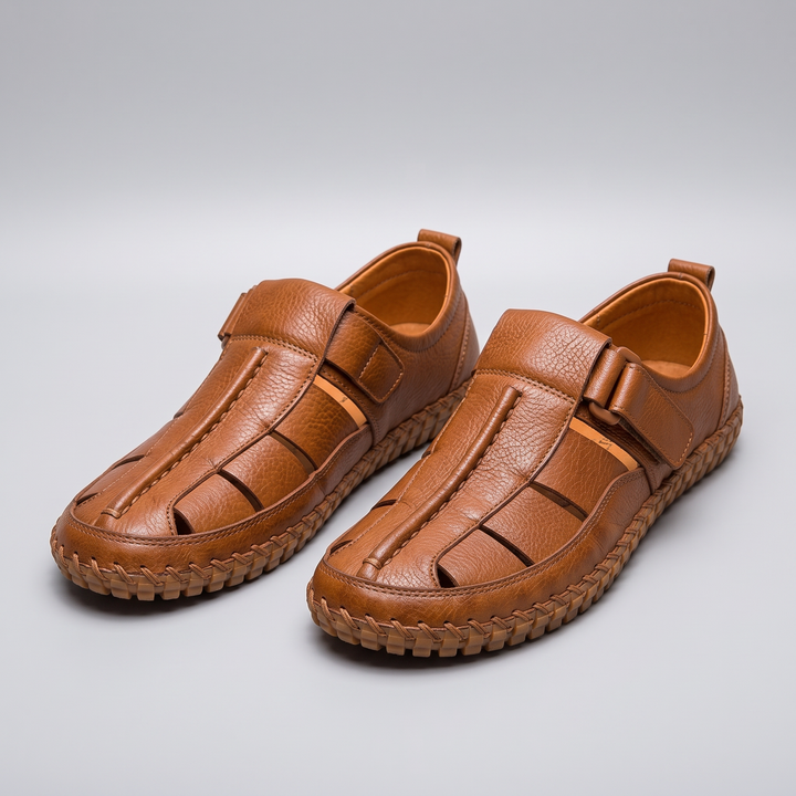 KIRKHAM CAGE-WEAVE LÄDERSANDALER