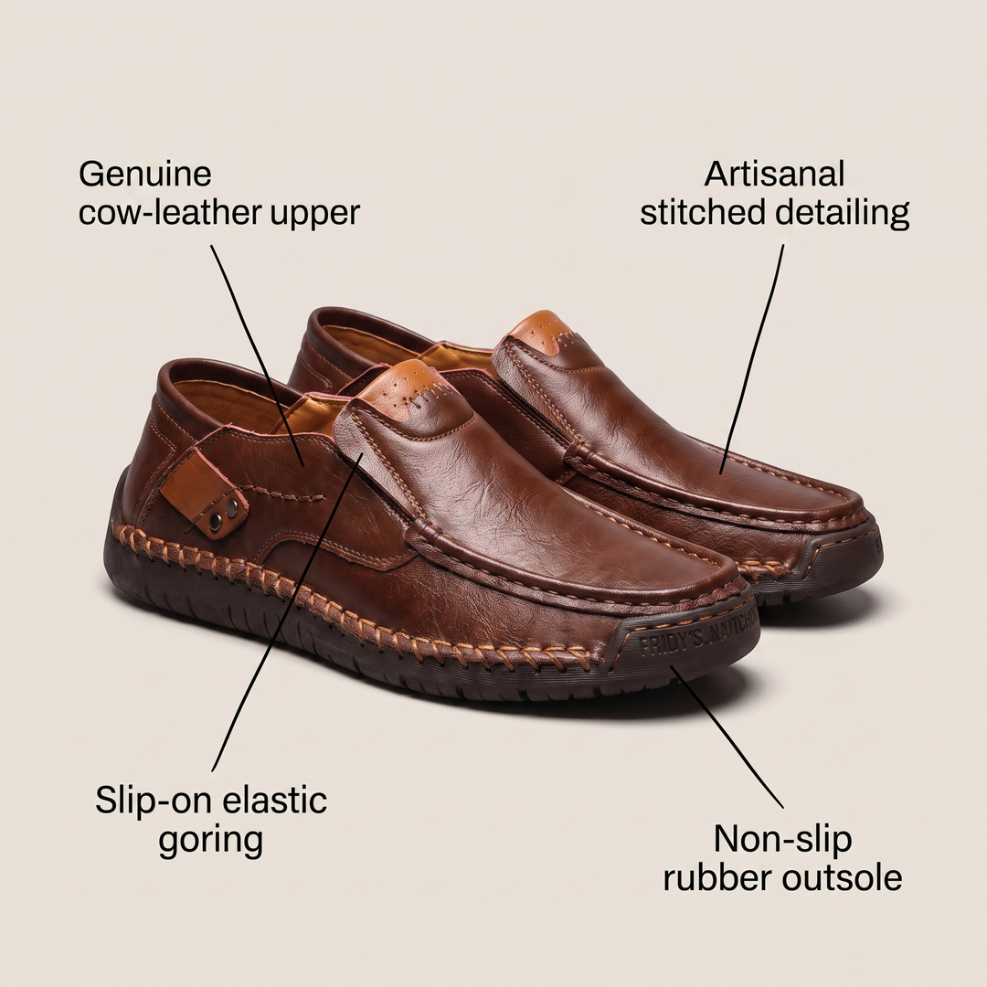 MILAN LÄDERLOAFERS SLIP-ON
