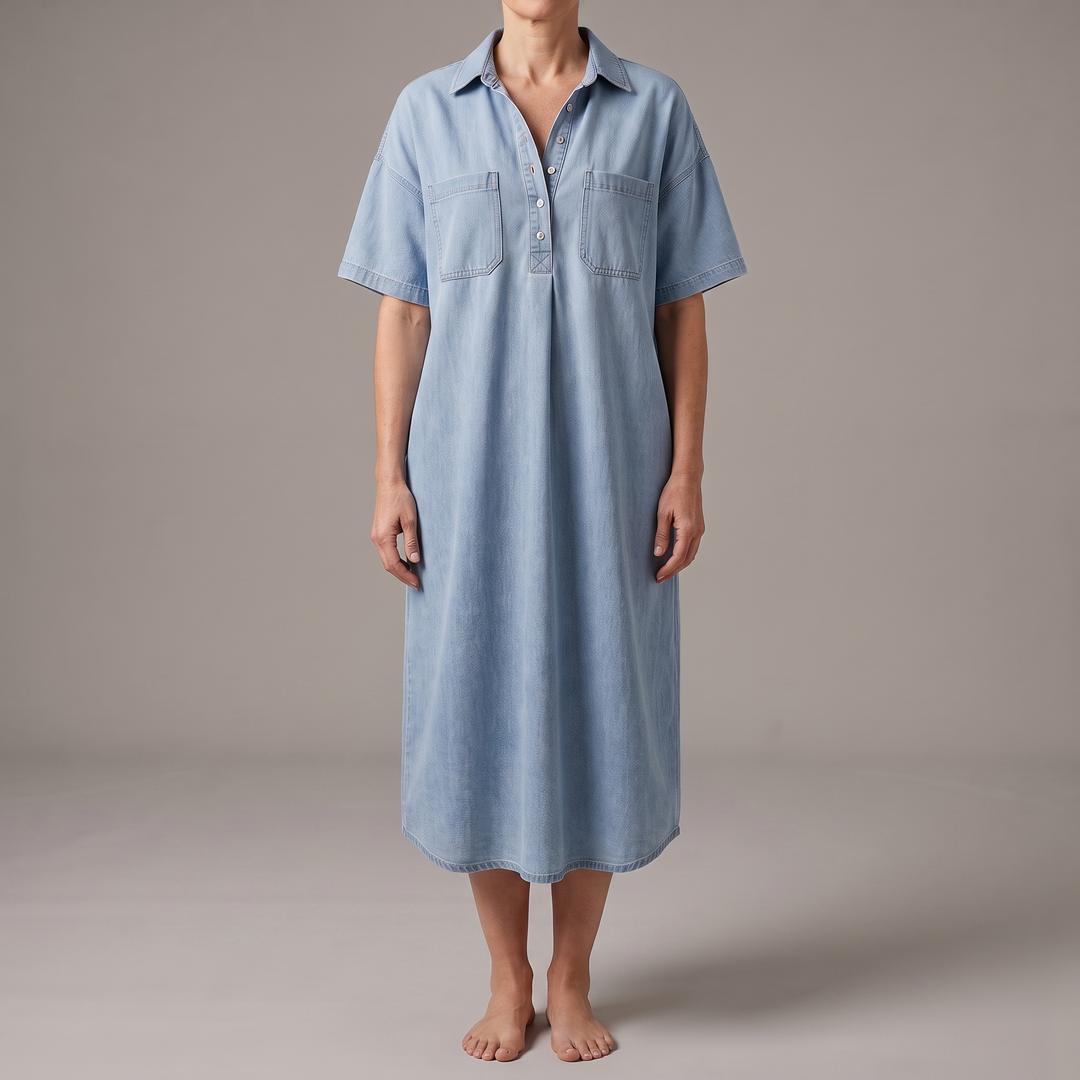 ROXLEY FICKAD JEANSSKJORTAKLÄNNING