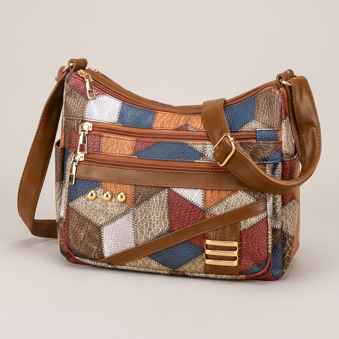 SOLARA PATCHWORK-AXELVÄSKA